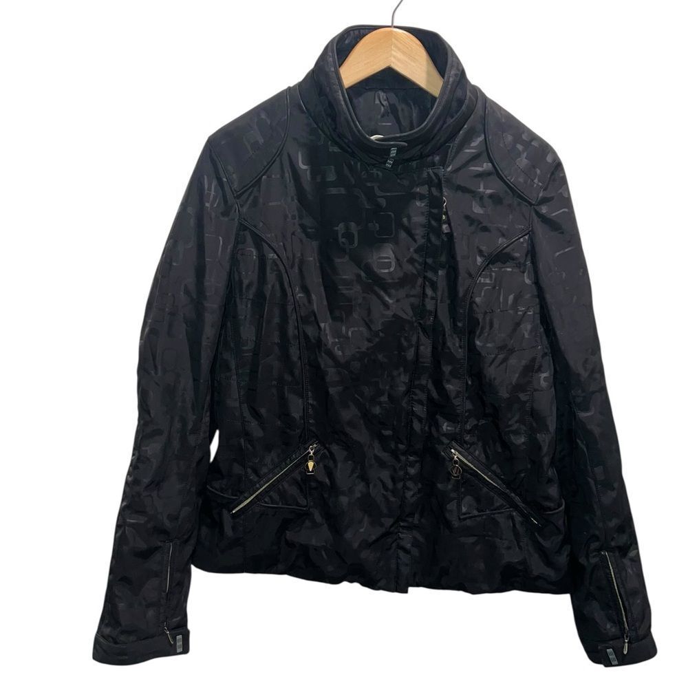 Sunice Climatic Collection Quilted Jacket Size 10 Black Geometric Insulated